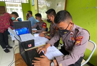 Sie Dokkes Polres Lebong Buka Gerai Vaksinasi Mobile