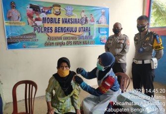 Sat Lantas Polres Bengkulu Utara Gelar Vaksinasi Gratis