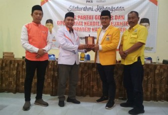 Silaturahmi Kebangsaan DPD Partai Golkar dan DPD Partai Keadilan Sejahtera Kabupaten Karanganyar, Kamis (04/11/2021) malam.