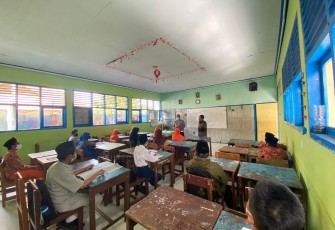 Ops Zebra Nala 2021, Polres Bengkulu Ajak Siswa Pahami Tata Tertib Lalu Lintas Dan Patuhi Prokes