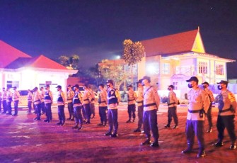Polres Bintan Laksanakan Patroli Skala Besar Jelang Hari Pencoblosan Pilkades