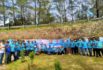 Partai Gelombang Rakyat (Gelora) melakukan penanaman 10 juta pohon secara serentak di 34 Provinsi sebagai bagian dari gerakan melawan perubahan iklim