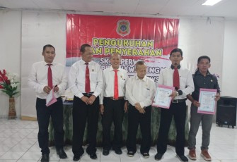 Wartawan Bersatu (WB) menghadiri acara pengukuhan dan penyerahan SK Kaperwil dan Kabiro Jawa Tengah Media Realita di Hotel Com In di Bandungan
