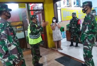 Patroli PPKM Darurat Koramil Bersama Polsek Tuntang