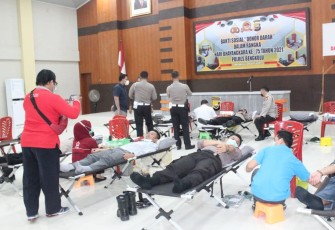 Polres Bengkulu Gelar Donor Darah