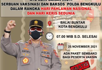 Gebyar Vaksinasi Dapat Sembako di Balai Buntar 25 November Mendatang!