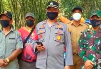 Kapolsek Banyuresmi - Polres Garut : Giat Pantau Pengamanan Pembukaan "Cabor Arum Jeram Porkab 2021