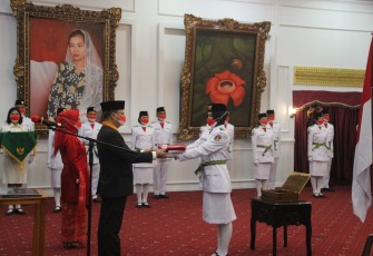 Kukuhkan Paskibraka Provinsi Bengkulu tahun 2021, Ini Pesan Gubernur Rohidin