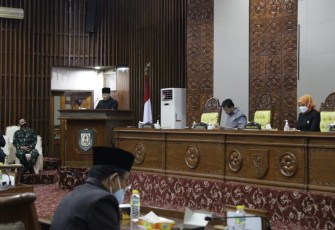 Gubernur Rohidin Sampaikan Nota Penjelasan Raperda Pertanggungjawaban Pelaksanaan APBD TA 2020