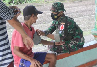 Satgas TMMD Beri Layanan Kesehatan Gratis Untuk Warga