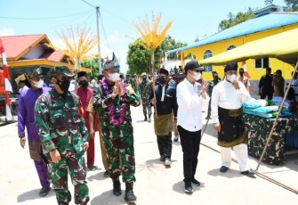 Danrem 033/WP Dampingi TIM WASEV Mabes TNI AD Ke Lokasi  TMMD Ke-112 di Batam