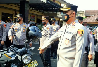 Kapolres Tasikmalaya Kota-Polda Jabar, Serahkan Motor Dinas Kejajaran Polsek Jajaran Polres Taskot