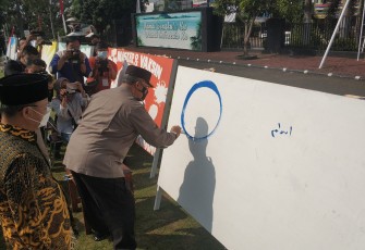 Semarak HUT Provinsi Bengkulu Ke-53, Gubenur Buka Bhayangkara Mural Festival 2021 Piala Kapolda Bengkulu