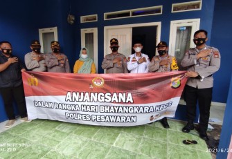 Polres Pesawaran Laksanakn Anjangsana Kerumah Wrakawuri Polri