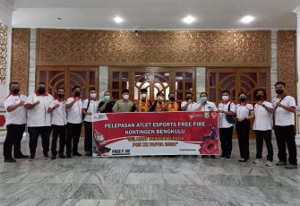 Pelepasan Atlet FreeFire Esport Bengkulu Pada PON XX di Papua 2021