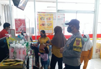 Polsek Dawuan Berikan Himbauan Prokes