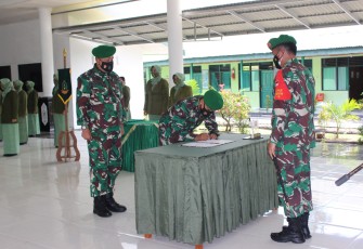 Dandim 1016 Palangka Raya Pimpin Serah Terima Jabatan Danramil Pahandut