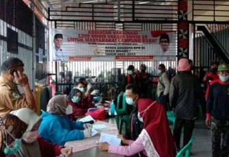 DPC PKS Kabupaten Lambar Gelar Vaksin Covid-19 di 3 Tempat
