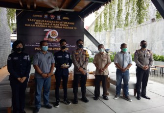 HUT Humas Polri ke-70, Kapolres Tulungagung Gelar Tasyakuran dan Silaturahmi dengan Wartawan se-Kabupaten Tulungagung 