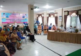 Pemkab Asahan Ikuti Pencanangan dan Percepatan Vaksinasi Covid-19 Bagi Ibu Hamil