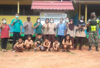 Babinsa Koramil Rungan Dampingi Advokasi dan Sosialisasi Vaksinasi Usia 6-11 Tahun