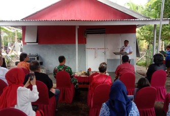 Wali Kota Bitung, Maurits Mantiri saat memberikan sambutan