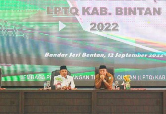 Asisten 1 Pemerintahan kabupaten Bintan Wan Rudi saat mengikuti kegiatan
