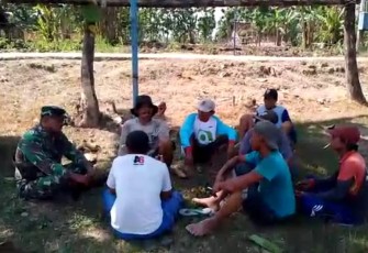 Komsos bersama warga desa binaan