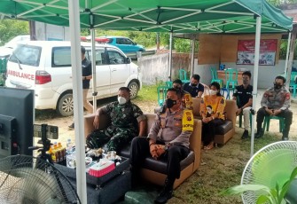 Pabung Gumas Hadiri Kegiatan Vicon Kapolri Dalam Rangka Akselerasi Vaksinasi Serentak 