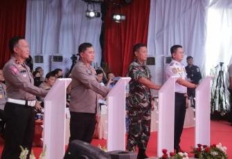 Pangdam Jaya saat Hadiri Launching ETLE Mobile dan Aplikasi Pendukung Pelayanan Publik di Polda Metro Jaya