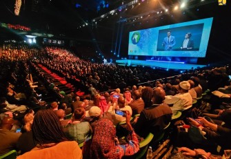 Pembukaan World Water Forum (WWF) ke-9 di Dakar Arena, Dakar, Senegal pada Senin (21/3/2022). 