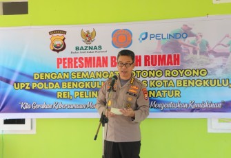 Irwasda saat Resmikan Bedah Rumah Milik Warga Bentiring