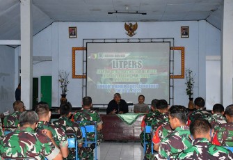 Anggota Kodim 0802/Ponorogo saat Ikuti Litpers TW III Tahun 2022