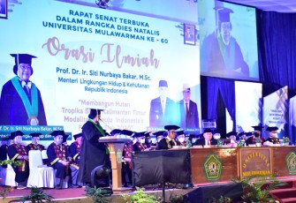 Rapat Senat Terbuka Dalam Rangka Dies Natalis Universitas Mulawarman ke–60