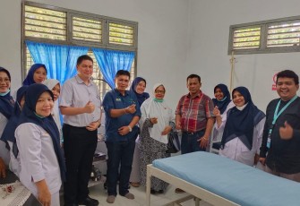 Pemkab Asahan saat Apresiasi Bantuan Alat Resusitasi Yang Diberikan PT Socfindo