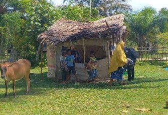 Kondisi rumah Yanti saat dikunjungi Pewarta Klikwarta.com. Foto Istimewa