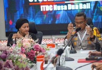 Polri saat Paparkan Pengamanan dan Penanganan Bencana 91 Command Center Bali ke Deputi Sekjen PBB