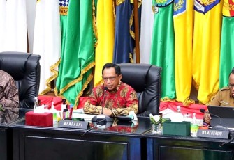 Kemendagri saat menggelar Rakor Pengendalian Inflasi Daerah pada Selasa (30/8/2022). 