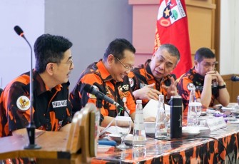 Bamsoet dalam Diklat Khusus Pimpinan Pemuda Pancasila di Kantor MPN Pemuda Pancasila, Jakarta, Sabtu (15/10/22).
