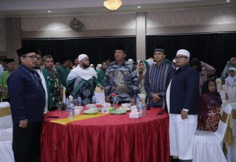Wakil Bupati Asahan saat Ikuti Malam Resepsi HUT Al Jam'iyatul Washliyah Ke-92