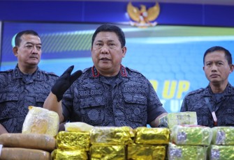 Kepala BNN RI, Komjen Pol Dr. Petrus Reinhard Golose saat gelar konferensi pers, Senin (07/11/2022).