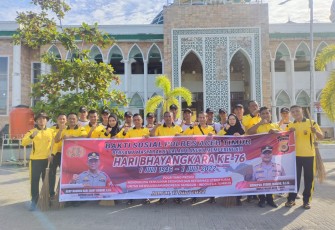 Polres Aceh Timur Bakti Sosial di Masjid