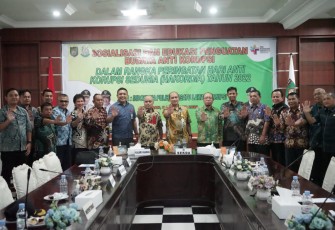 Sekda Kabupaten Asahan saat Buka Sosialisasi dan Edukasi Penguatan Budaya Anti Korupsi