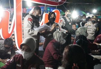 Terobosan Polres Klaten Lakukan Vaksinasi Malam Minggu