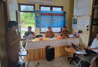 Musrenbang Tingkat Kelurahan bertempat di Kantor Kelurahan Sepang Simin, Kecamatan Sepang, Kabupaten Gunung Mas, Senin 19 September 2022. 