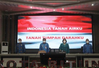 Walikota Bitung Maurits Mantiri saat membuka kegiatan Lokakarya