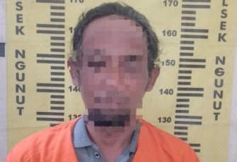 Tersangka saat diamankan