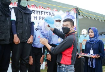 Dandim 0801/Pacitan Hadiri Turnamen Woodball Digelar di Pantai Teleng Ria Pacitan