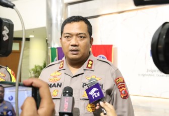 Kapolres Bogor AKBP Dr. Iman Imanuddin S.H., S.I.K., M.H saat memberi keterangan pers.