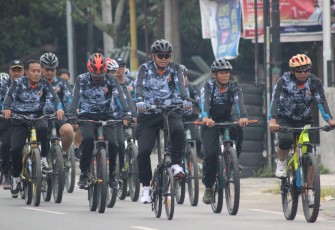  Gowes Komunitas 1016 Club Cycling Kodim 1016 Palangka Raya